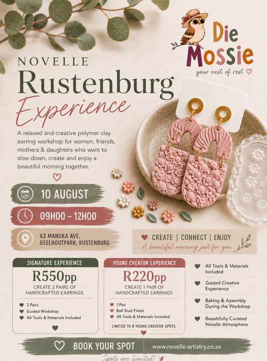 10 Aug 2026_ RUSTENBURG _Polymer Clay Beginners Workshops