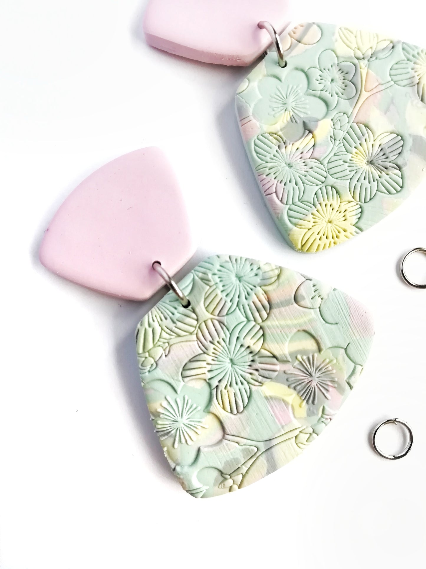 Blush Reverie - Soft Pink, green & greys
