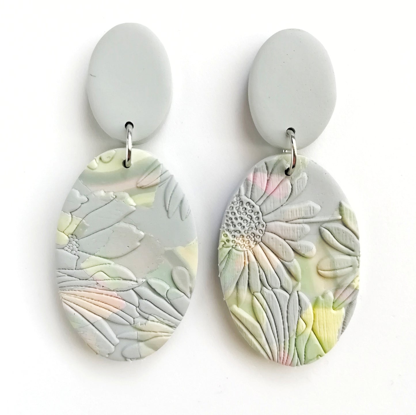 Blush Reverie - Oval Soft Greys with oval top