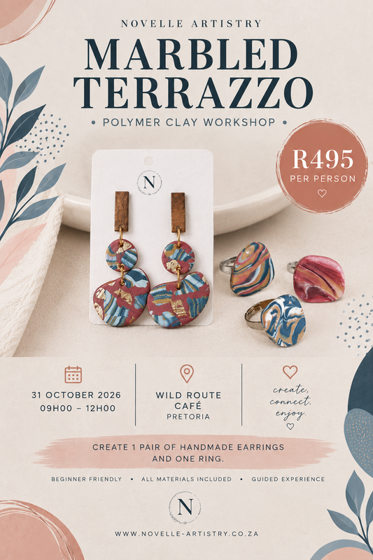 31 Oct 2026 - Wild Route Café - Pretoria - Polymer Clay Beginners Workshops