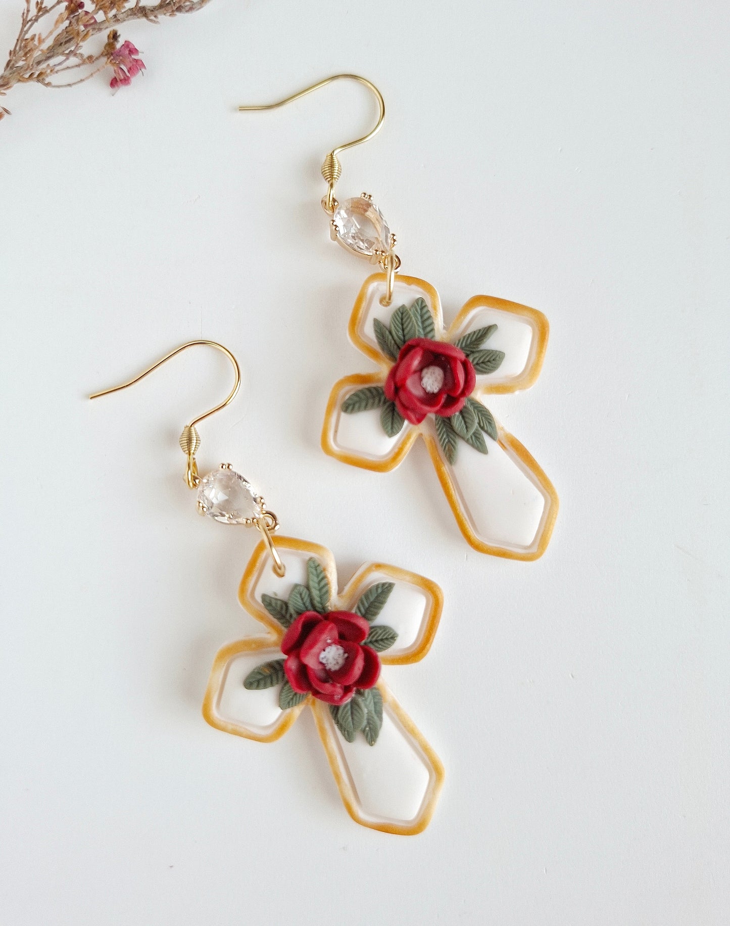 Christmas collection - Christmas Cross Earrings