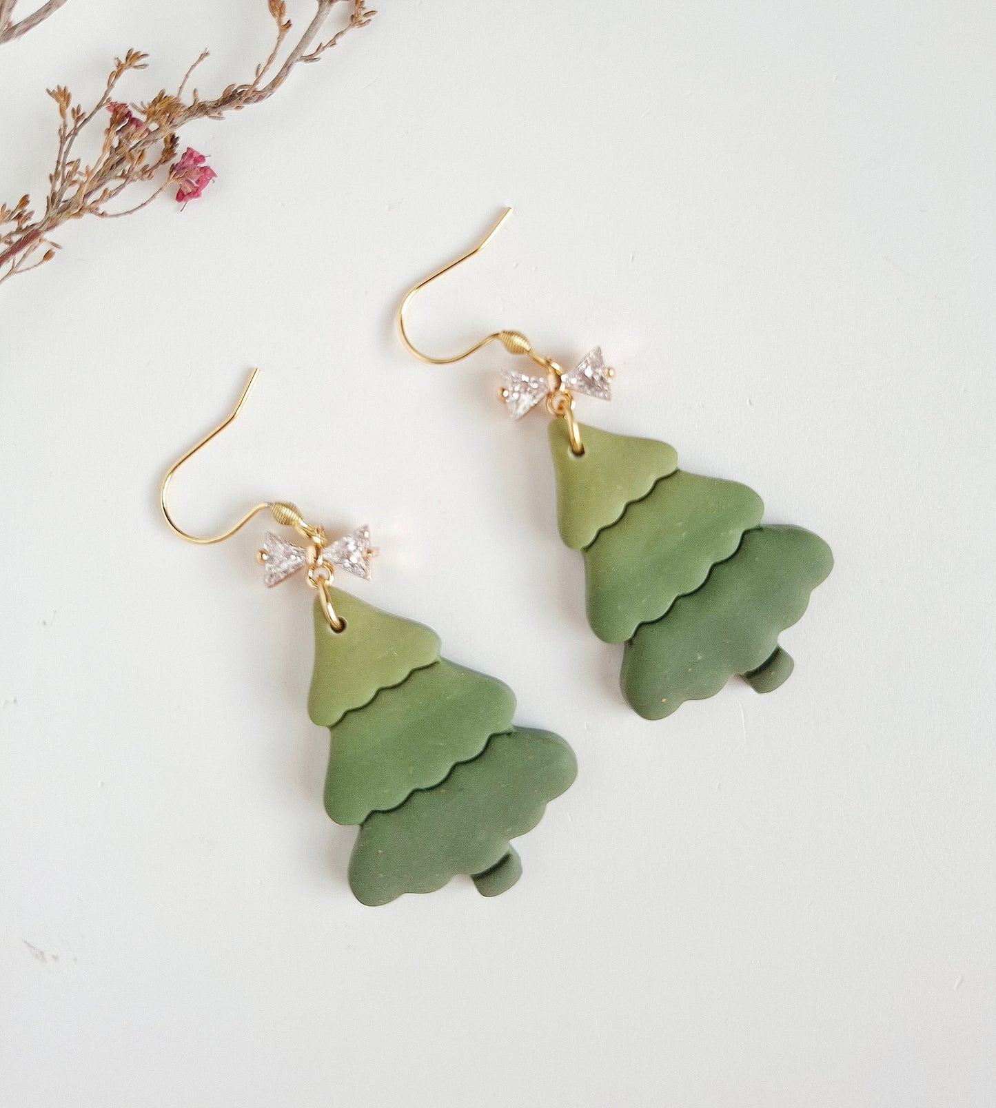 Christmas collection - Ombre Christmas Tree Earrings