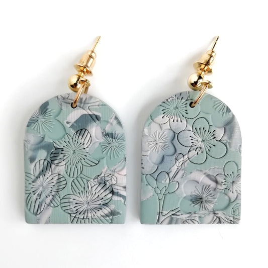 Blush Reverie - Dove Grey and soft pink marbles