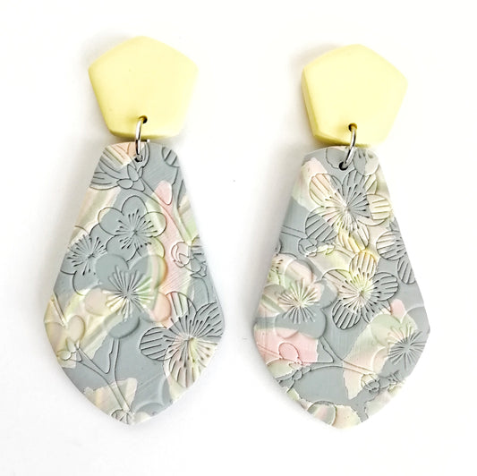 Blush Reverie - Soft Greys & Yellow