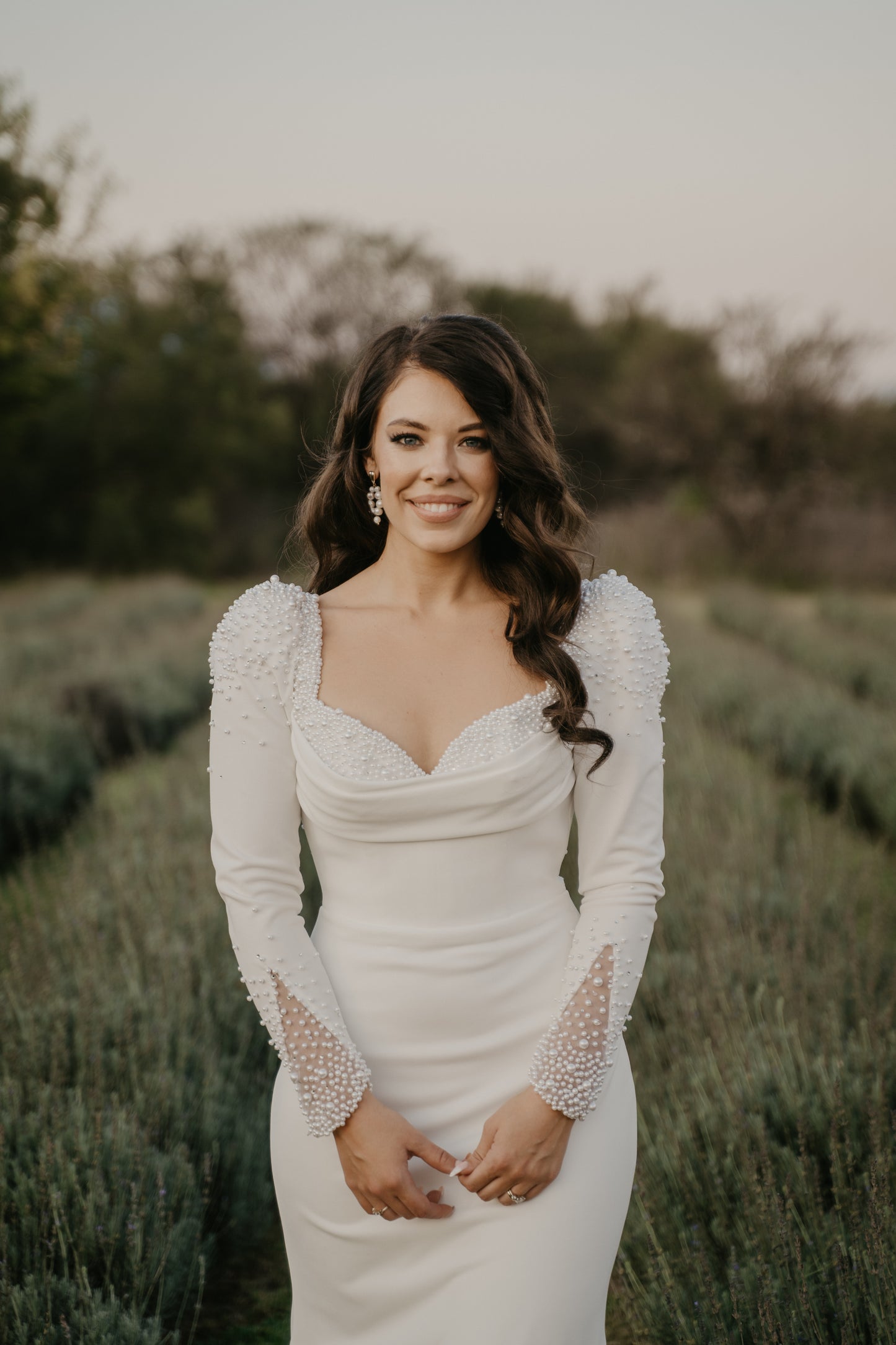 Bridal bloom - Classic Chandelier Fresh Water Pearls 18K gold plated teardrop post