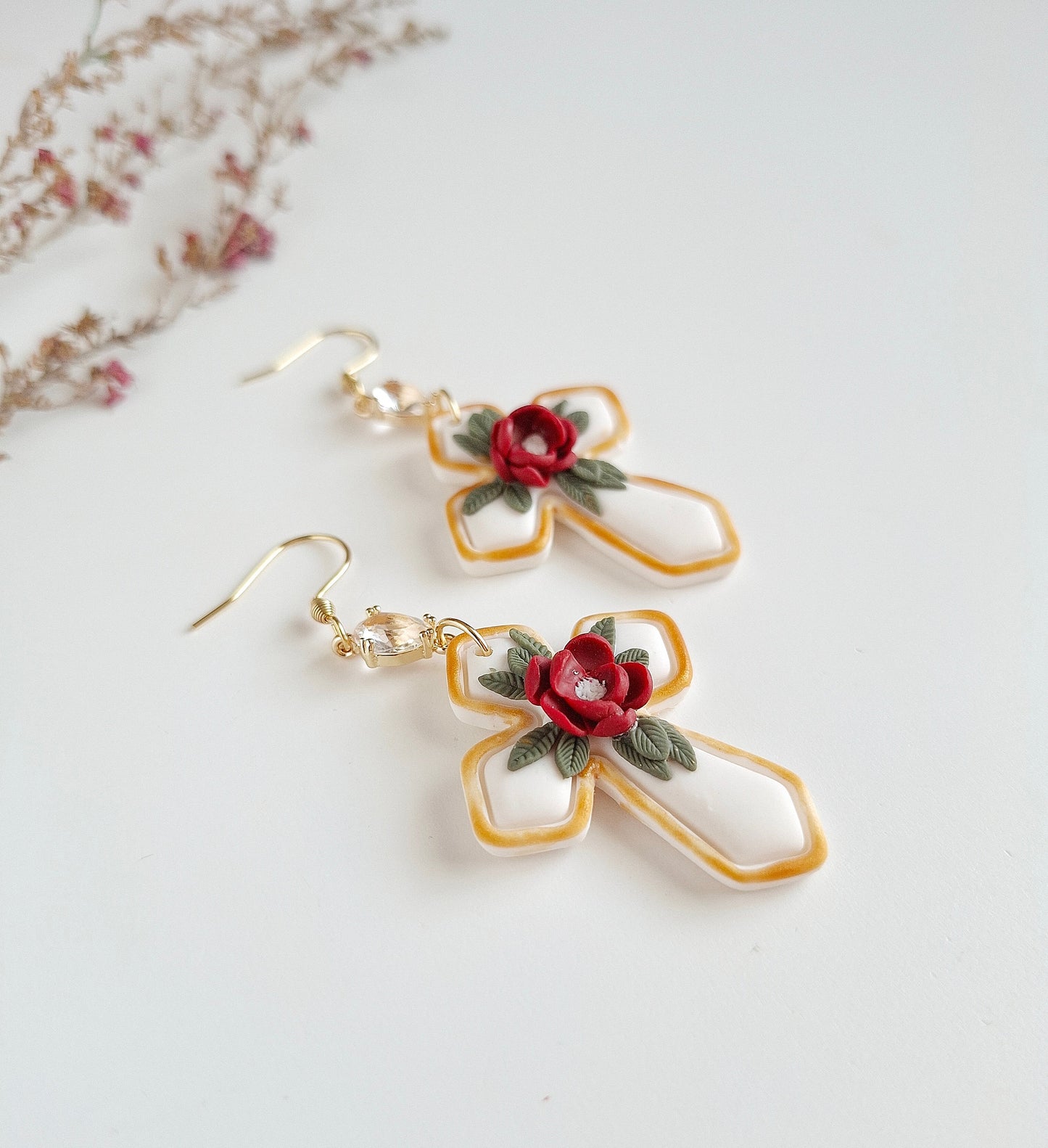 Christmas collection - Christmas Cross Earrings