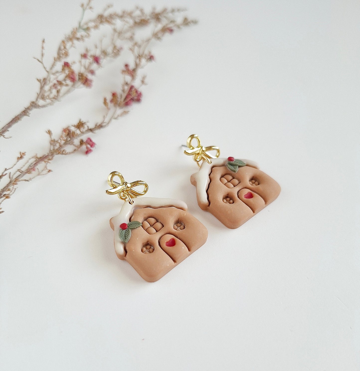 Christmas collection - Gingerbread House Earrings