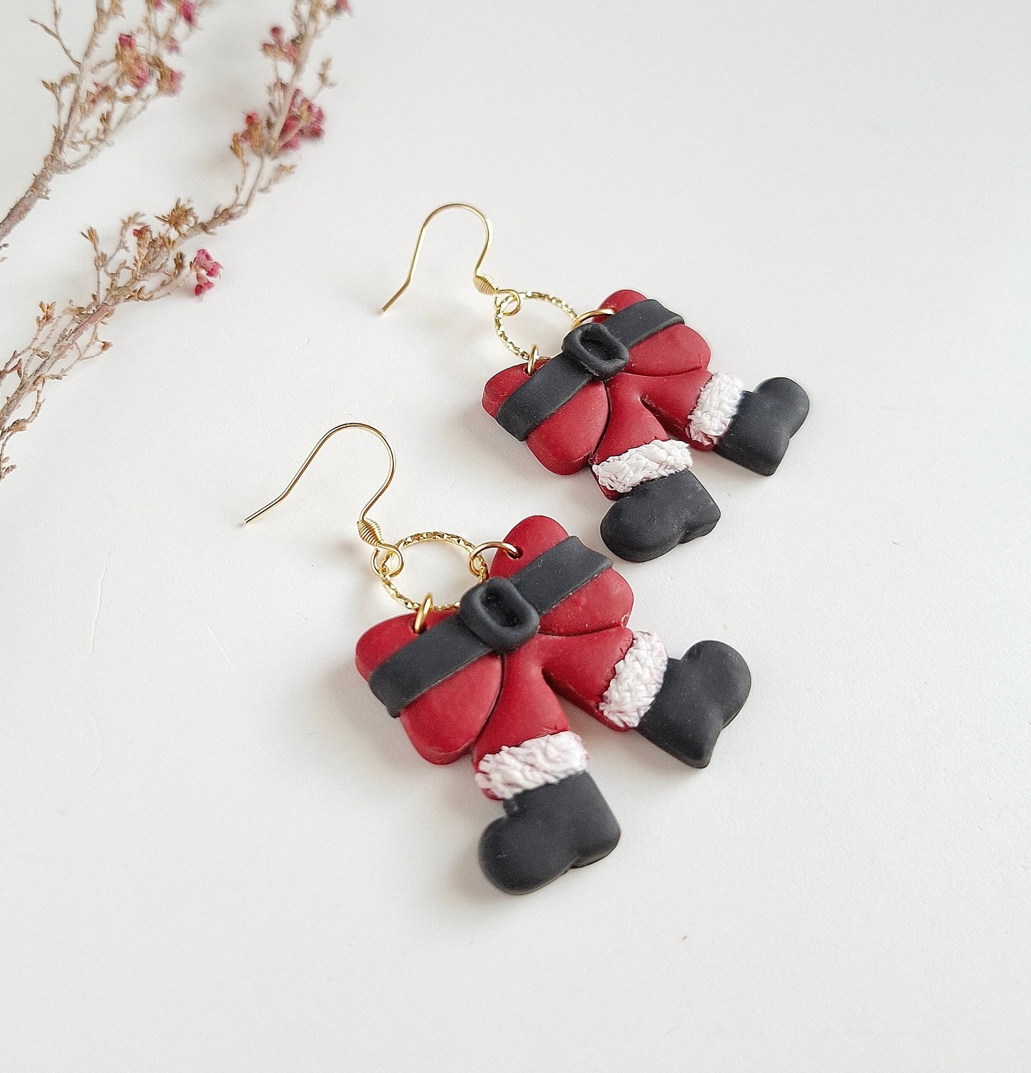 Christmas collection - Santa Suit Earrings