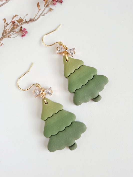 Christmas collection - Ombre Christmas Tree Earrings