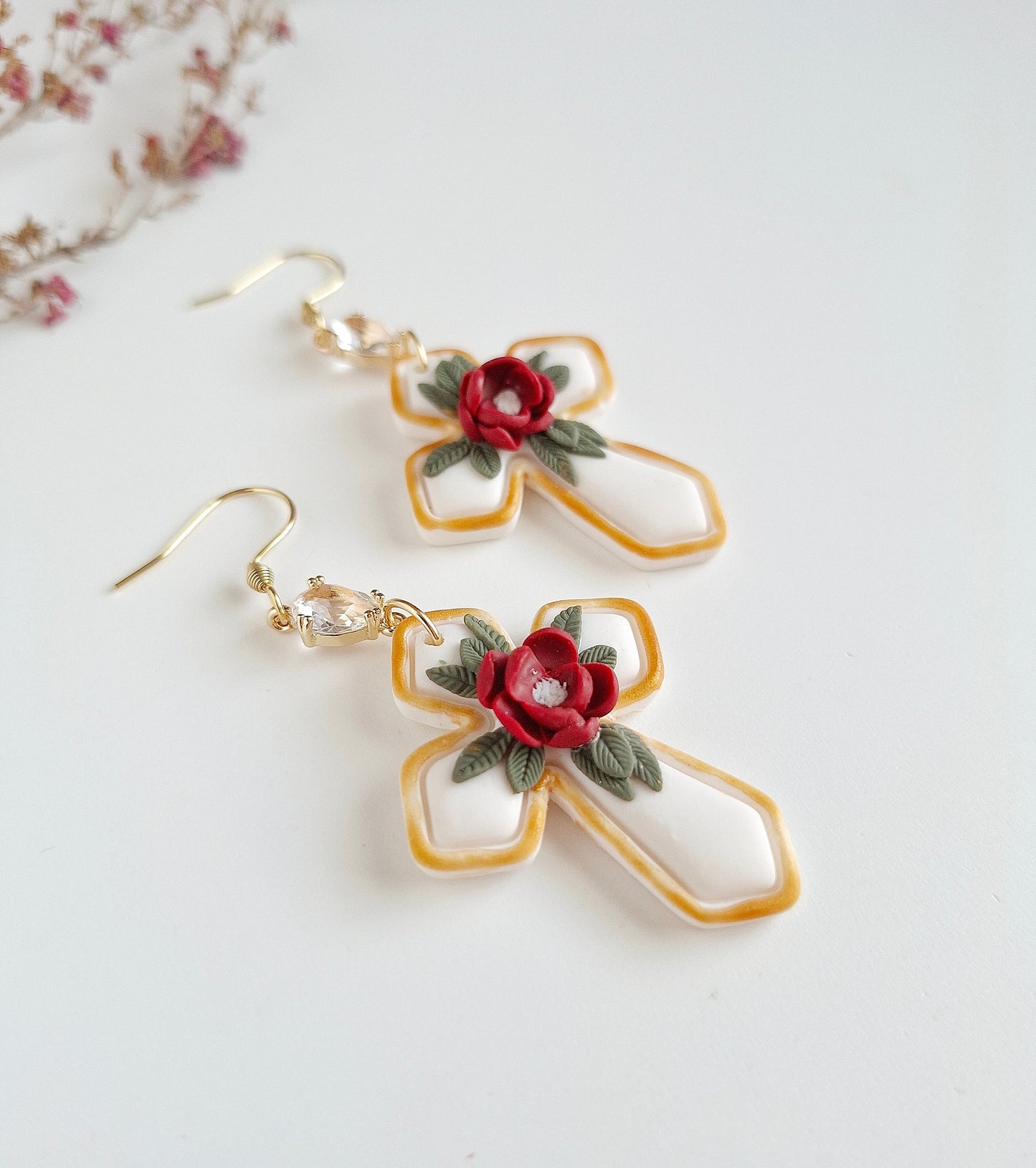 Christmas collection - Christmas Cross Earrings