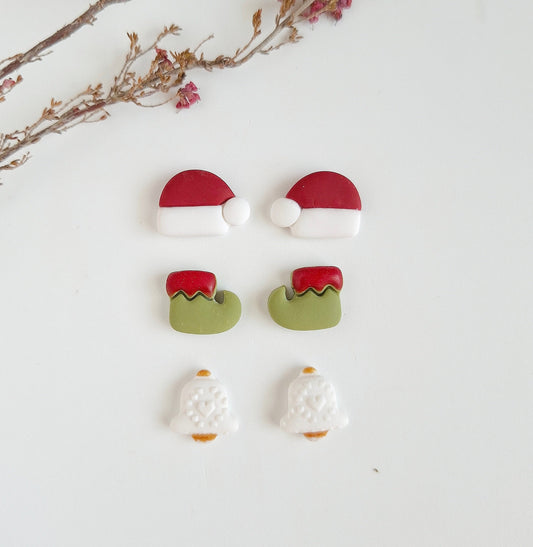 Christmas collection - Festive Trio Stud Pack 1
