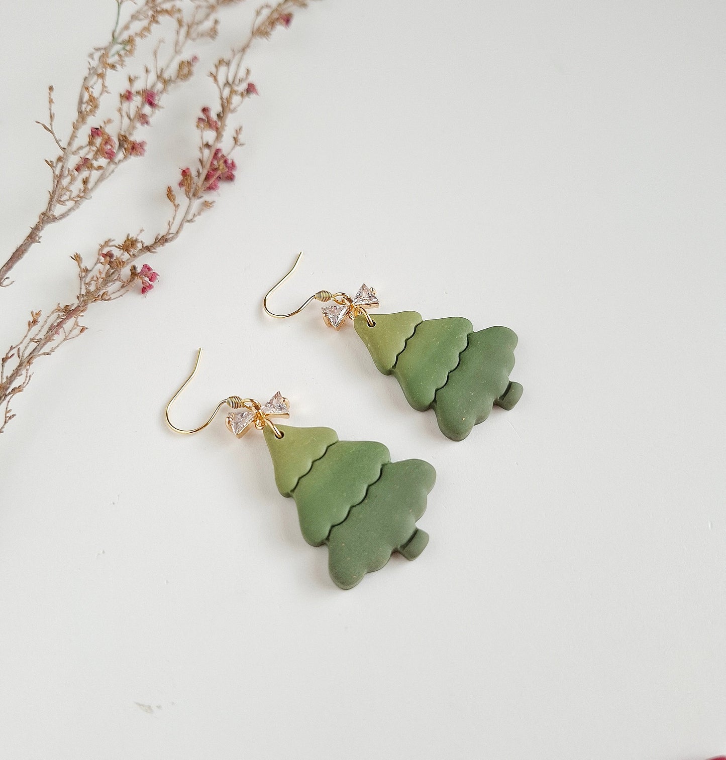 Christmas collection - Ombre Christmas Tree Earrings
